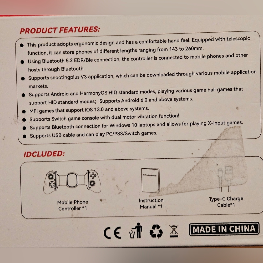 D11 Mobile Gaming Controller Android - Picture 5 of 8
